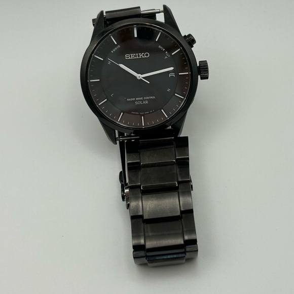 Seiko Radio Wave Control Solar Black Watch – Model 7B24-0AR0